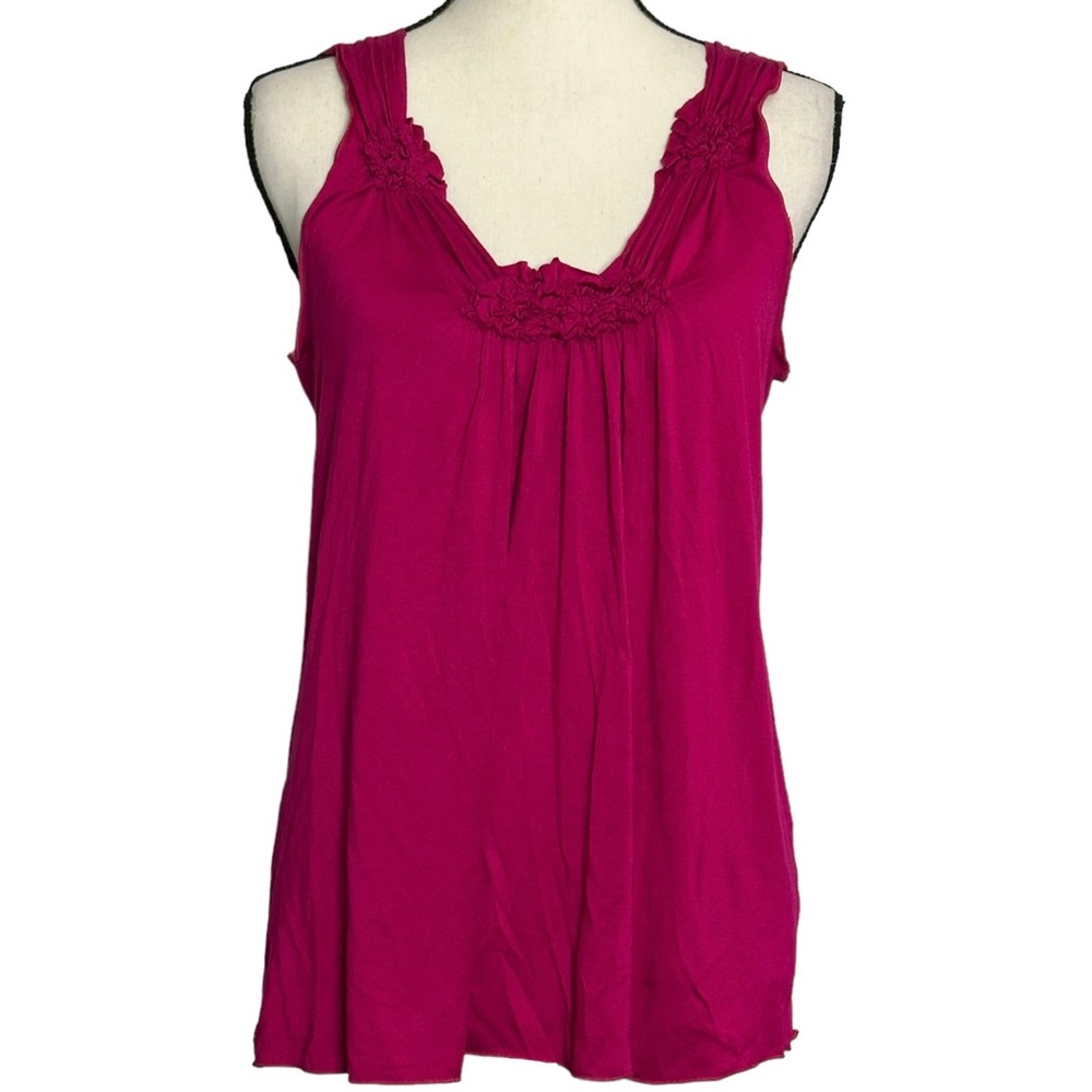 CDR Blouse XL Fuchsia Floral Smocking